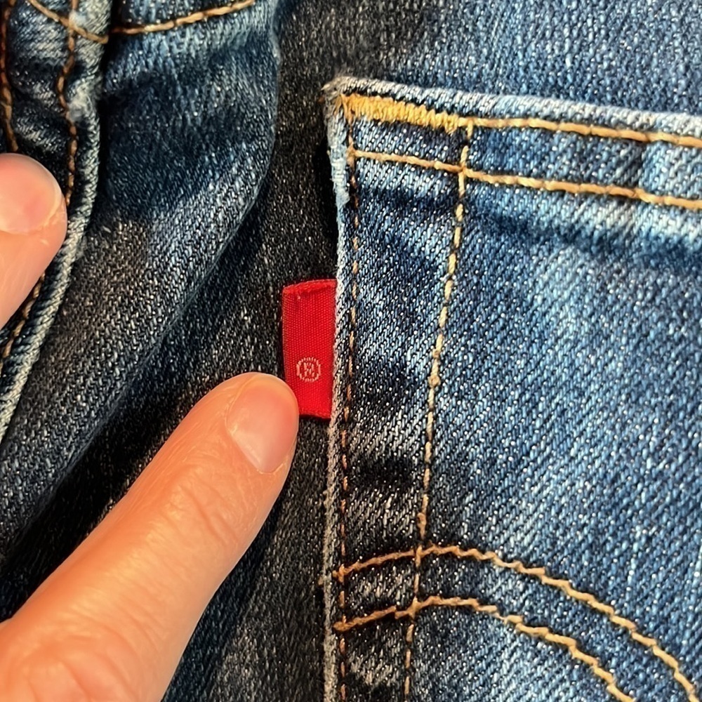 Levi’s 515 bootcut with rare R tag medium wash size 6 Long - Picture 6 of 13